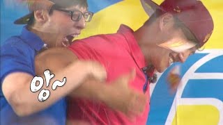 유재석, 힘으로 안 되면 이빨로! 김종국 물어뜯어! @런닝맨 20150809