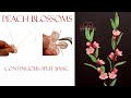 Technique Project #5 French beaded Peach Blossoms PART 1 - continuous split basic technique video