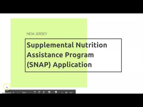 Supplemental Nutrition Assistance Program (SNAP) NJ Application Guide