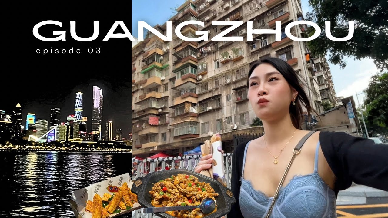 LIFE IN GUANGZHOU vol. 3 🇨🇳˚✿˖ | speaking ONLY CANTONESE for a day, meeting HK actor, night biking