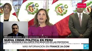 Fernando Velezmoro: 'En efecto, estamos frente a otra crisis de gobernabilidad en Perú' • FRANCE 24