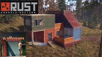 RUST CONSOLE EDITION SHIPPING CONTAINER BUILDING SKINS AND WALLPAPER DLCS 