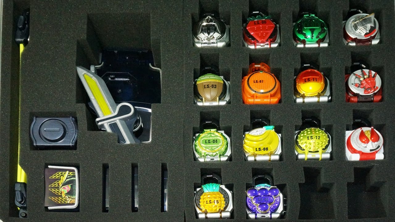 仮面ライダー 鎧武 ガイム ロックシードケース 戦極ドライバーとロックシード32個、フェイスプレート4枚収納可能 Kamen Rider Gaimu  Lock Seed case