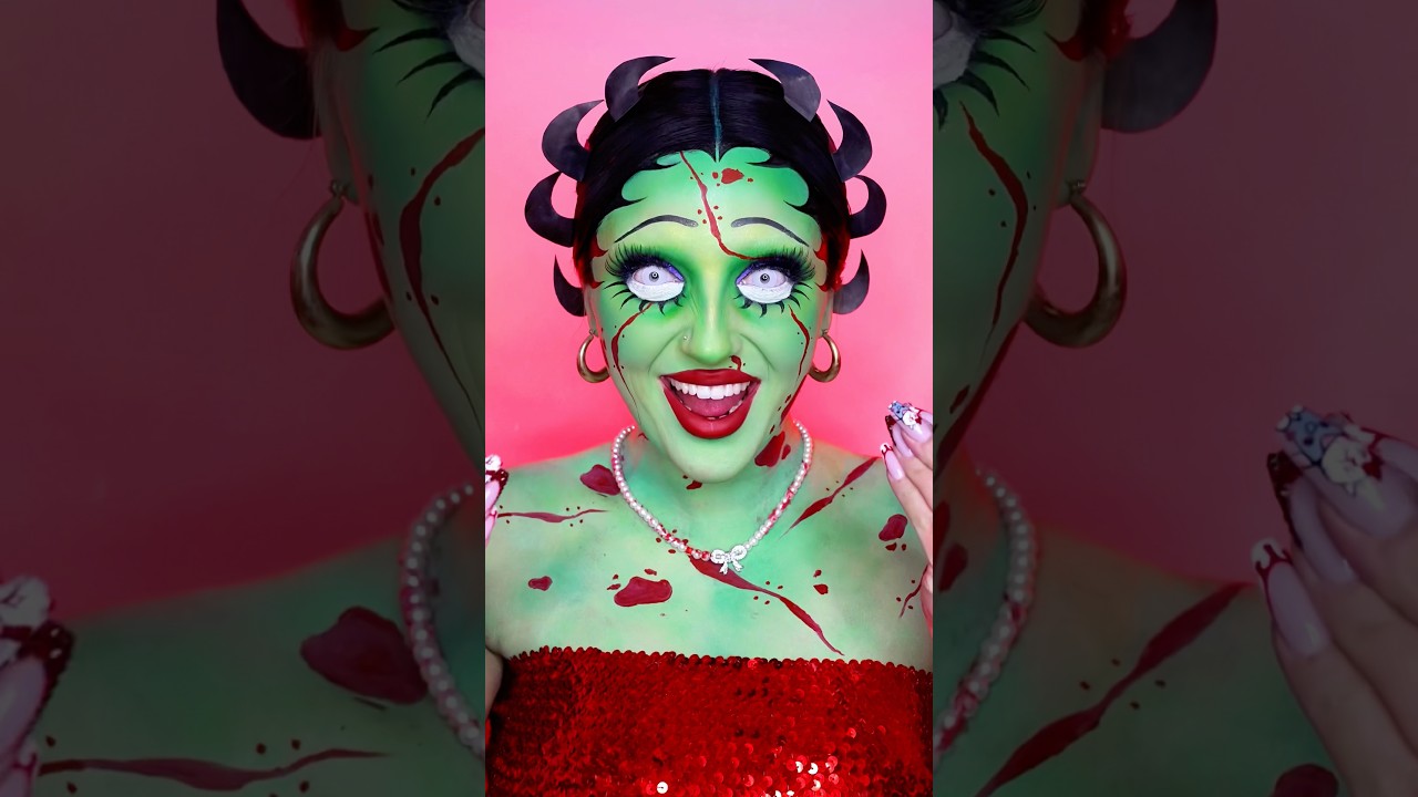 Урок макияжа зомби Бетти Буп🧟‍♀️💚