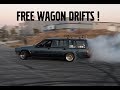 Drifting a FREE volvo turbo wagon !