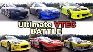 [ENG CC] Ultimate VTEC battle - Jun DC5, Spoon/J's/CWest S2000, KS/Ritmo NSX VTEC Club 2