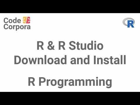 R Programming Language - Download & Install, R and R Studio - YouTube