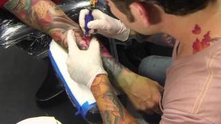 Juan Salgado With Spektra Halo. Freehand Tattoo Time Lapse.
