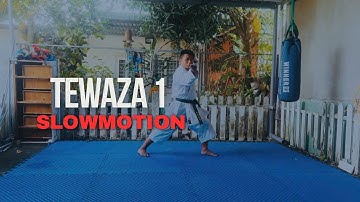 Tewaza 1 Kata Karate Slowmotinon | Quang Hải Karatedo