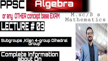 Group Theory Concept Series Lecture  #03|PPSC /FPSC /compitative Exam| Urdu/Hindi
