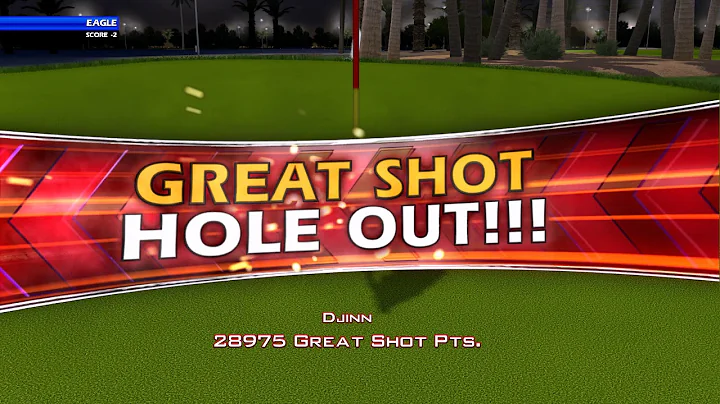 Golden Tee Great Shot on Royal Dubai!
