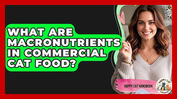 What Are Macronutrients In Commercial Cat Food? - Happy Cat Handbook