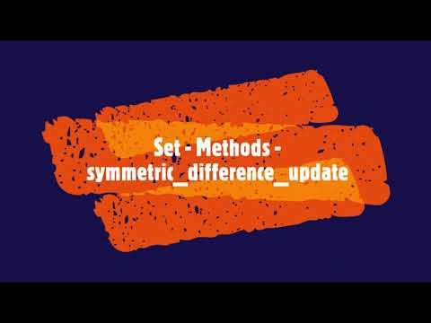 PYTHON - Set - Methods - symmetric_difference_update #PythonTips #viral ...