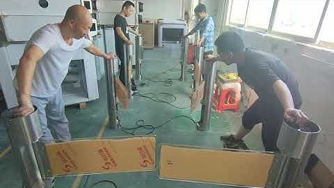 Automatic fastlane optical turnstile swing barrier turnstile gate barrier physical security system