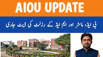 aiou BED MA MED spring 2020 final results | AIOU update