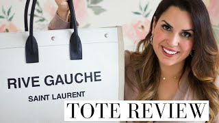 Luxury Designer Review, YSL Espadrille and Saint Laurent Noe Rive Gauche  Linen Tote - SHOP DANDY