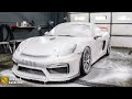 Wrapping a Porsche Race Car in Thick Suntek PPF