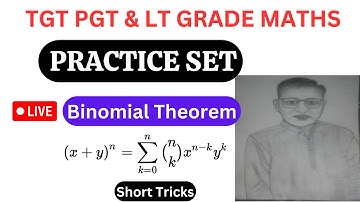 PRACTICE SET | BINOMIAL THEOREM | TOP 25 MCQ | UP TGT PGT & LT GRADE  EXAMS || BY SP SAINI SIR