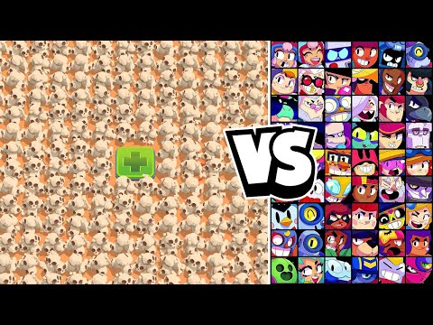 Видео: КТО СМОЖЕТ СЛОМАТЬ БОЛЬШЕ ЧЕРЕПКОВ?! УЛЬТА, ГАДЖЕТ И ПАСИВКА! | Brawl Stars