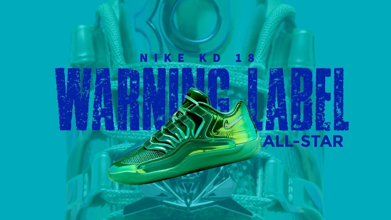 Предупреждающая этикетка Nike KD 18 ALL-STAR