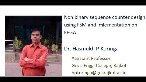 Non-binary sequence counter design using FSM and implementation in FPGA