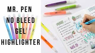 Mr. Pen No Bleed Gel Highlighter