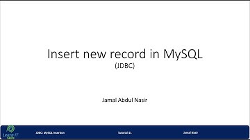 [Tutorial-11] JDBC: MySQL Add a new record in Java Web Application