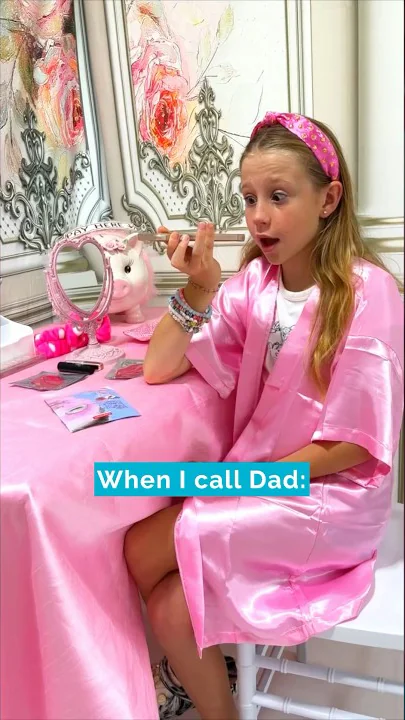 Nastya calls Dad