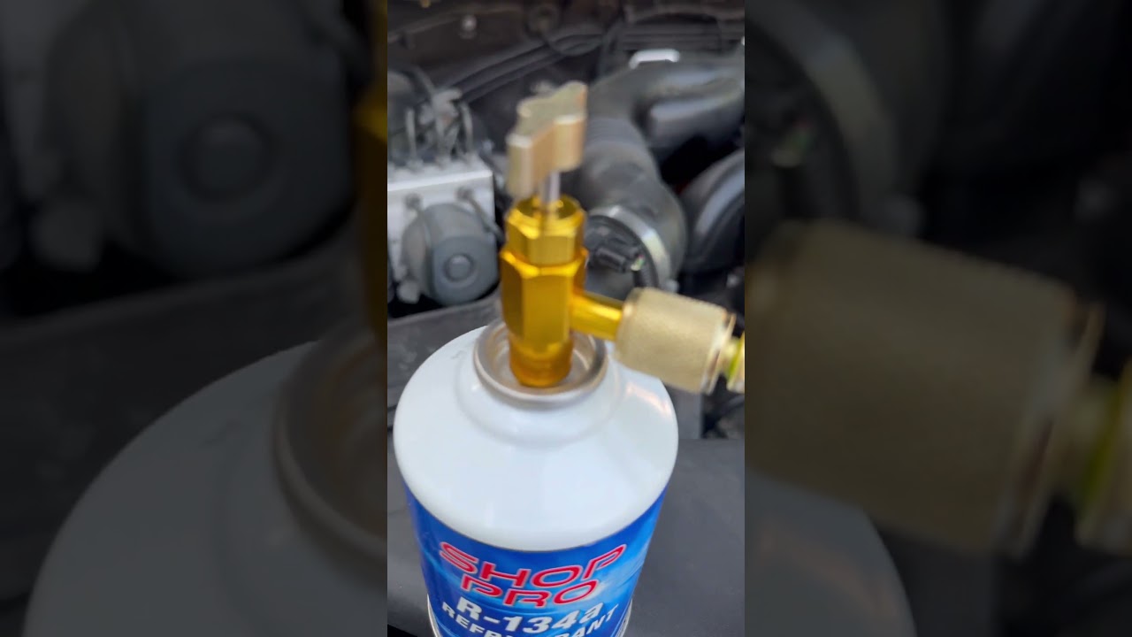 pittsburgh a/c manifold gauges r-134a refrigerant freon top off subaru crosstrek xv
