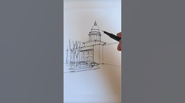 Quick Scribble of this building #art #drawing #architecture #sketch