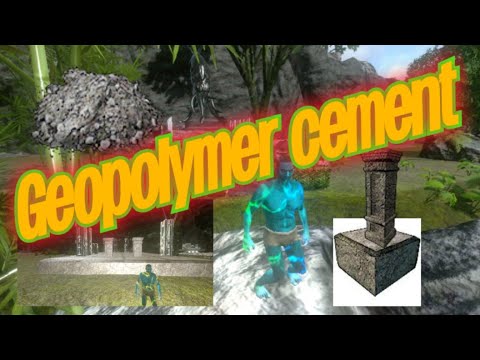 Ark: Survival Evolved Mobile How to make geopolymer cement. (geopolymer