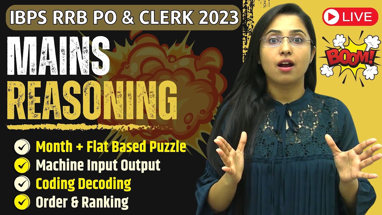 MAINS का धमाल | RRB PO & Clerk Mains 2023 | Expected Mains Puzzle ...