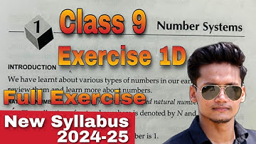 Class 9 ex 1D Number System Q1 to Q8 Rs Aggarwal Chapter 1 Exercise 1B CBSE Rajmith