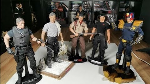 My 1/6 Sylvester Stallone figure collection, Demolition Man, Copland, Judge Dredd, Vts toys Hot toys