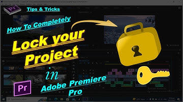 How to Completely Lock and Unlock Your  Project in Adobe Premiere Pro, Video Editing Tips and Tricks