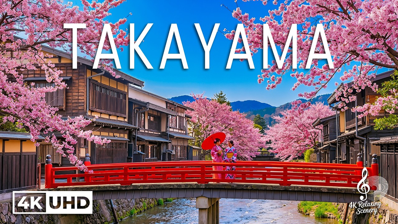 Takayama, Japan 4K Spring 🌸 Beautiful Nature Film With Calming Music | 4K Ultra HD