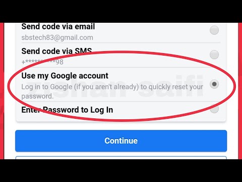 Facebook Login Way Use my Google account || Log in to Google (if you aren't already) quickly Reset