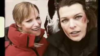 Resident Evil Retribution BTS Alice & Jill Xmas Song