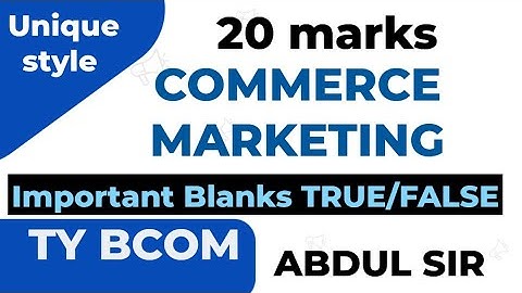 Lec 4  marks20 full book objevtives for exam #commerce_marketing  tybcom sem 5 tybcom sem 5