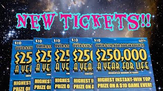 Florida New Scratch off Ticket $250,000 A Year For Life!