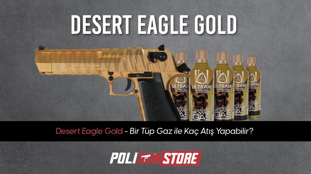 Cybergun Desert Eagle Gold Airsoft Tabancası Bir Tüp Gaz İle Kaç