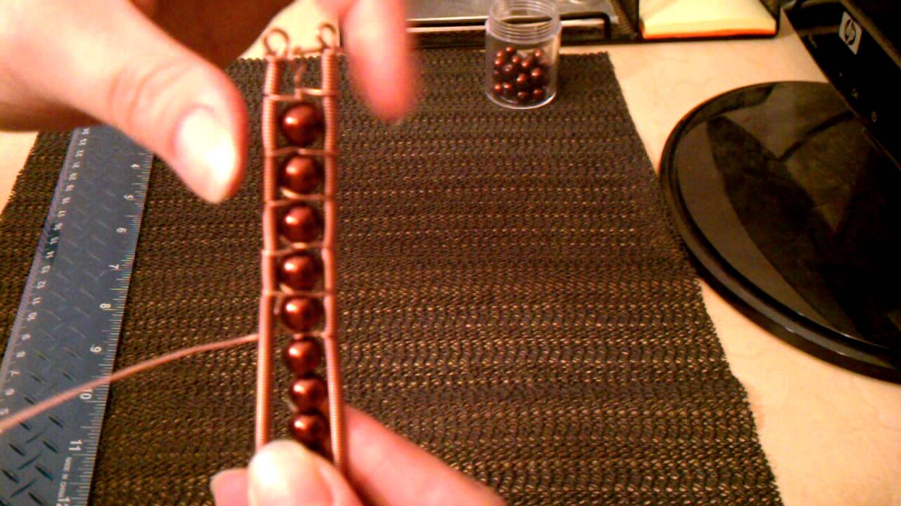 How to make a Copper Wire Wrapped Bracelet YouTube