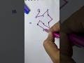 Number connect with line #line #maths #shorts #art