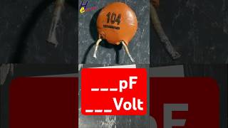 104 Ceramic Capacitor Value & Voltage Explained 🔍 #Shorts
