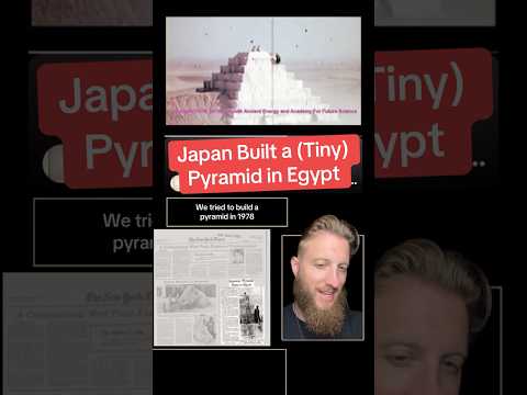 Japan Built a Tiny Pyramid in Egypt