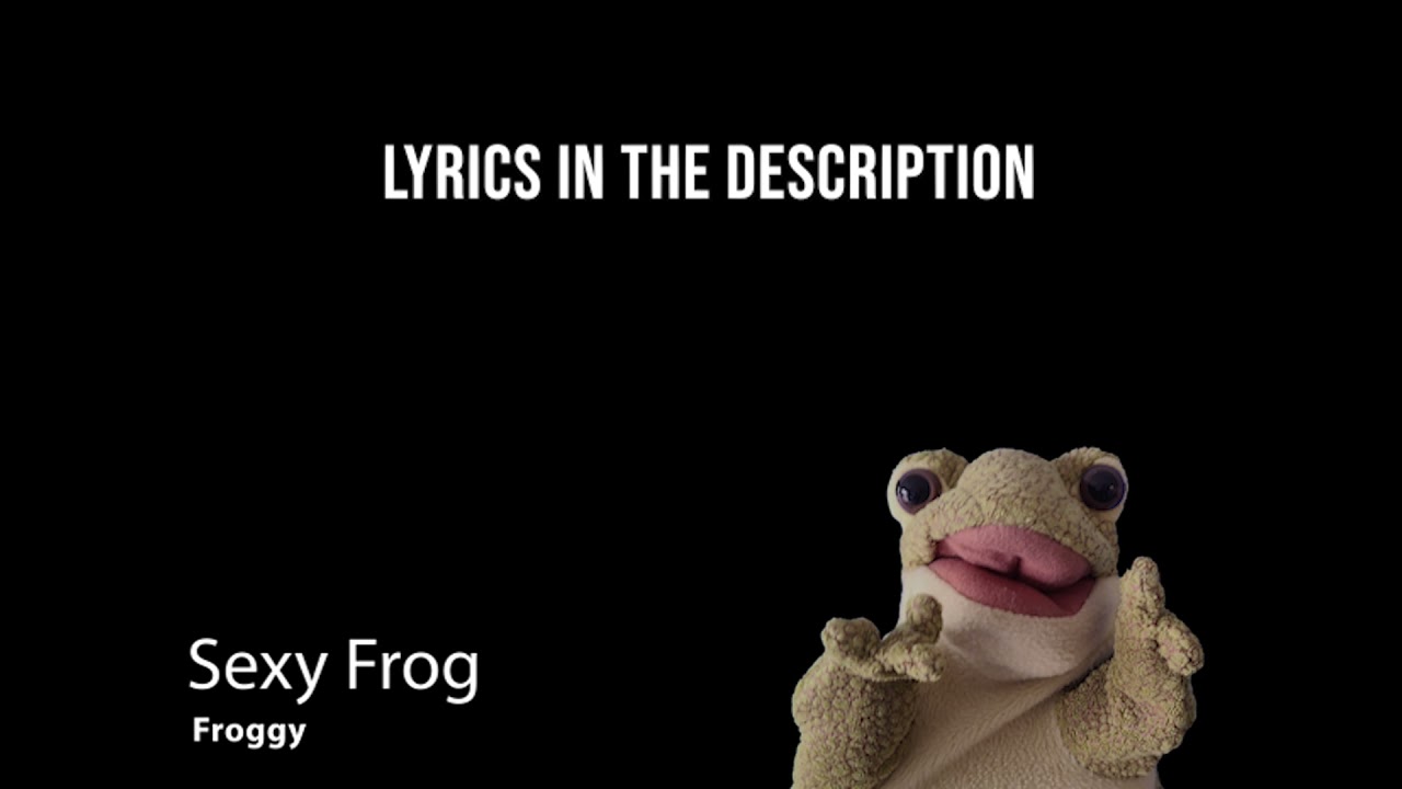 The song Sexy Frog by Froggy the frog puppet. Sexy Frog puppet song. Lyrics  in the description 