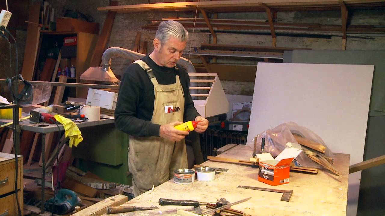 Timmertip 338 Houtrotvuller als lijm proef