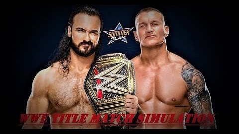 WWE 2k20 SummerSlam Simulation Drew McIntyre Vs Randy Orton WWE Championship Match
