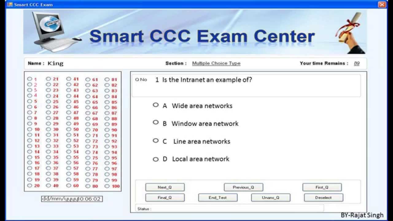 Free CCCA-01 Learning Cram