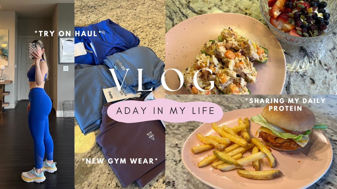 A day in my life!  sharing my daily protein, try on haul 